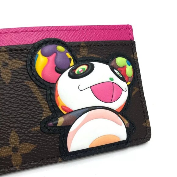 LOUIS VUITTON LV × TM Porte Cult-Simple Murakami Takashi Panda Card Case - Picture 6 of 9